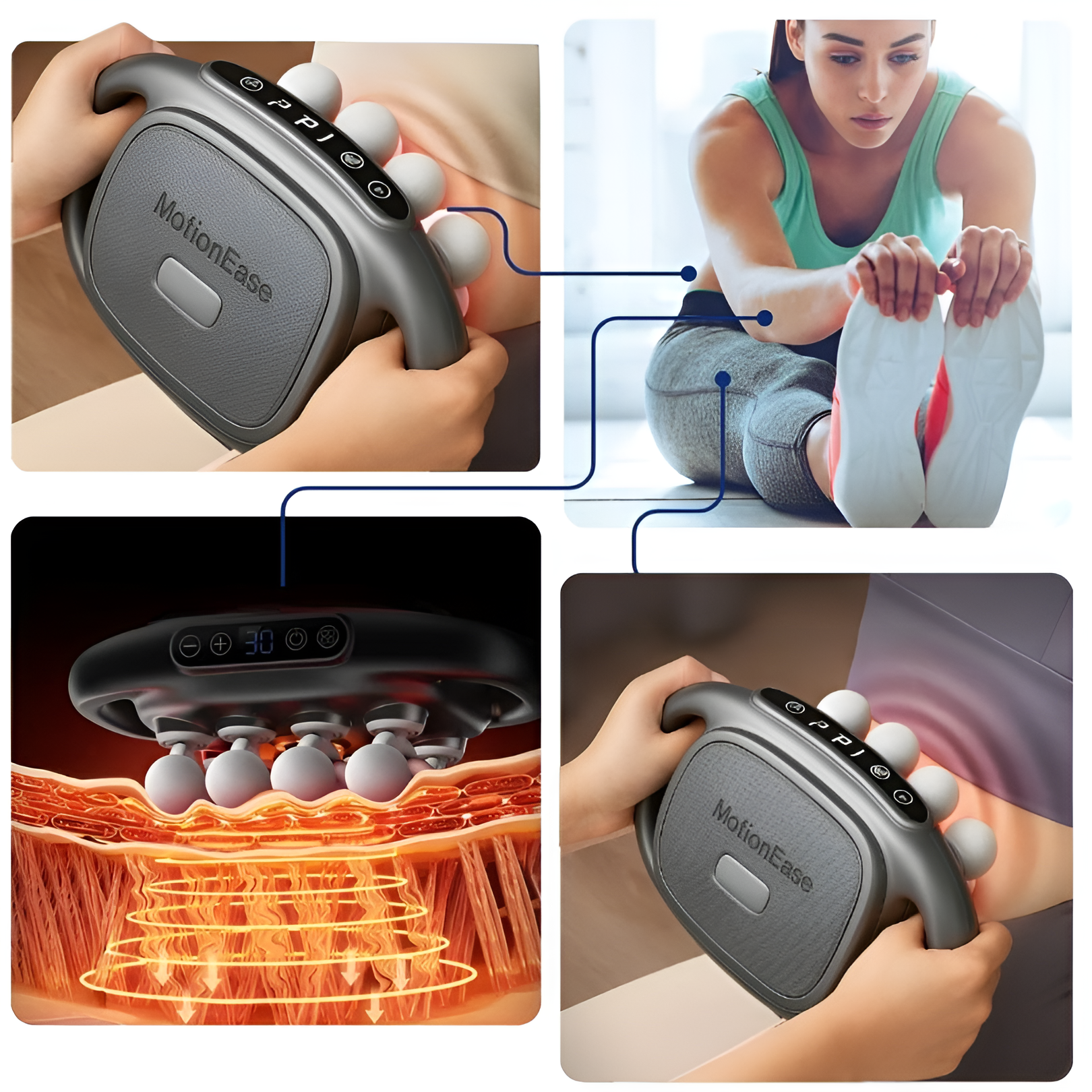 MotionEase™ – Krachtige Spierontspanning & Herstel Altijd Binnen Handbereik