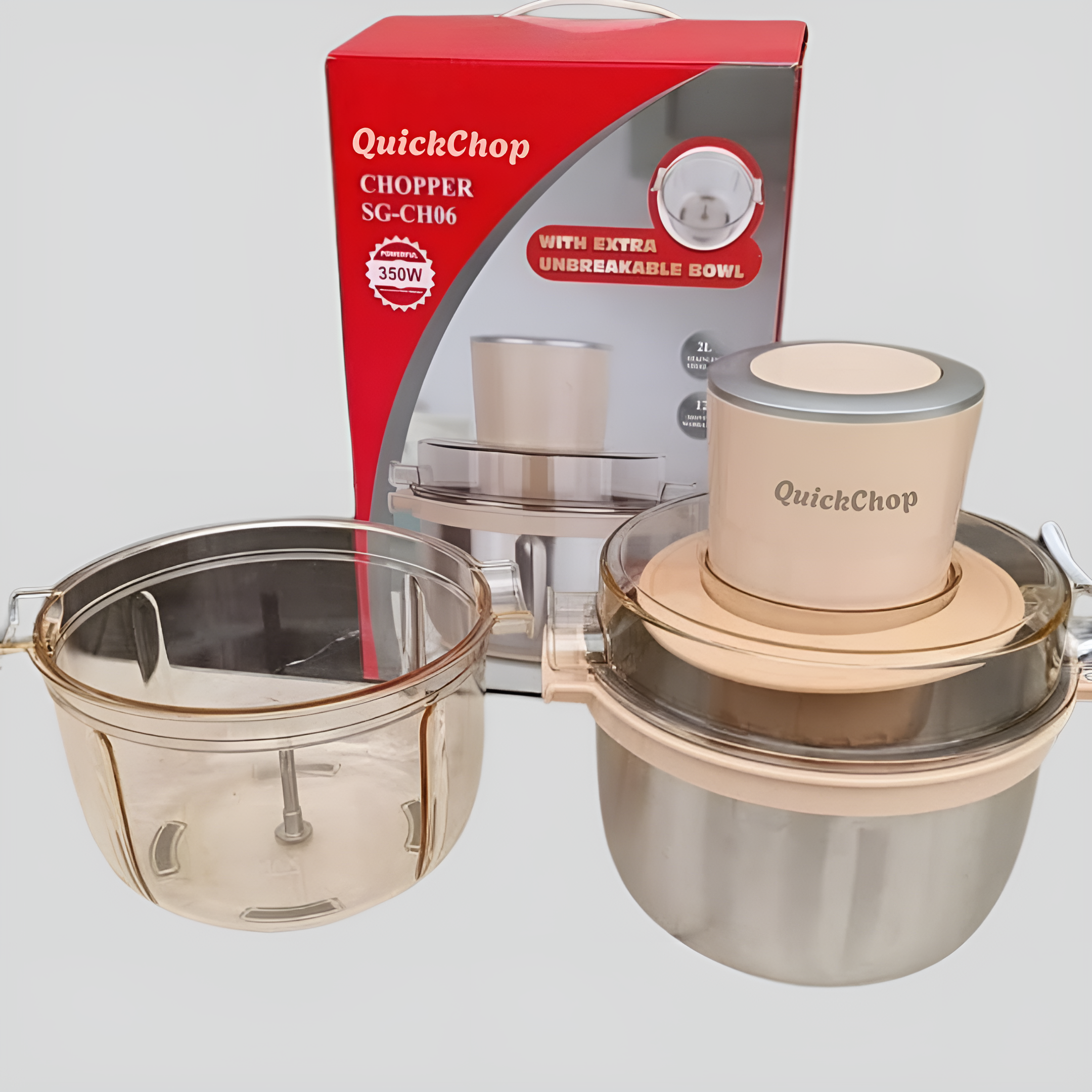 QuickChop™ | Roestvrijstalen Keukenmachine