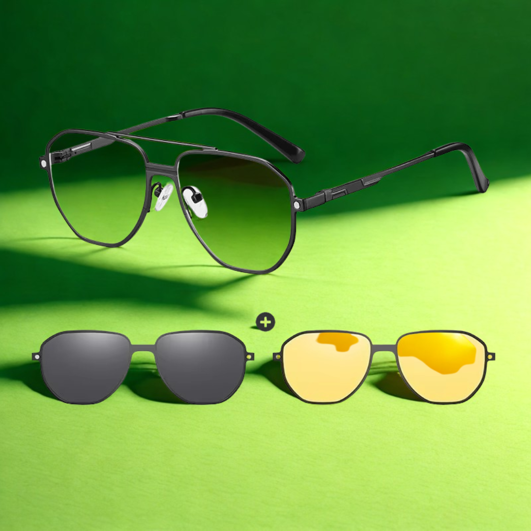 3-in-1 Magnetische Opzetbril