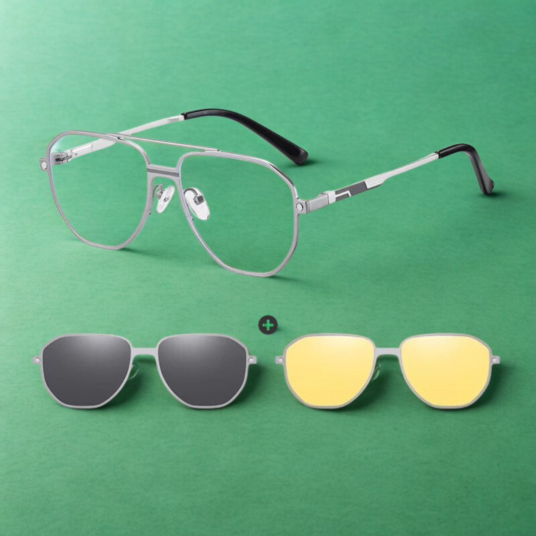 3-in-1 Magnetische Opzetbril