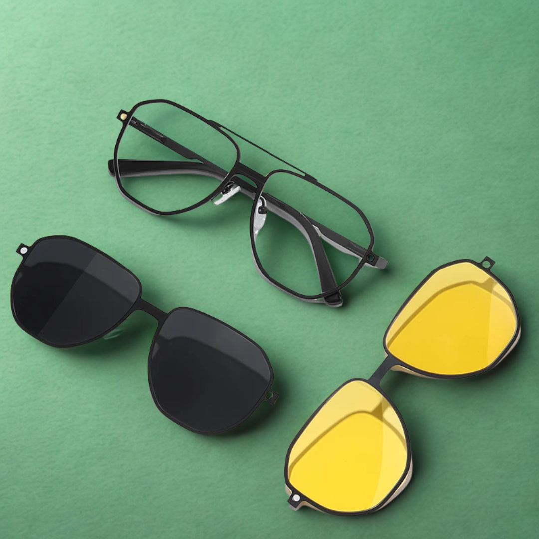 3-in-1 Magnetische Opzetbril