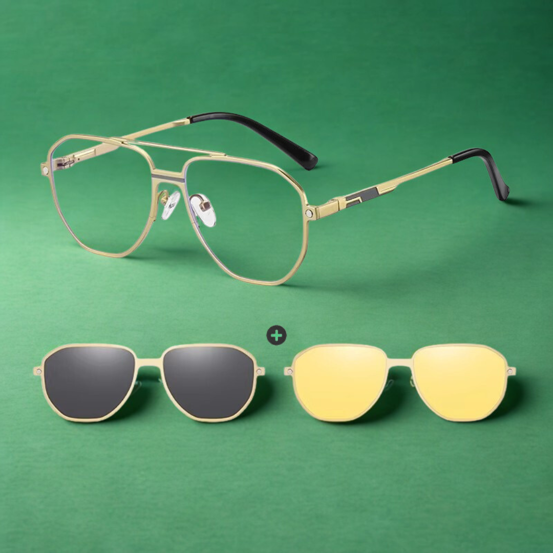 3-in-1 Magnetische Opzetbril