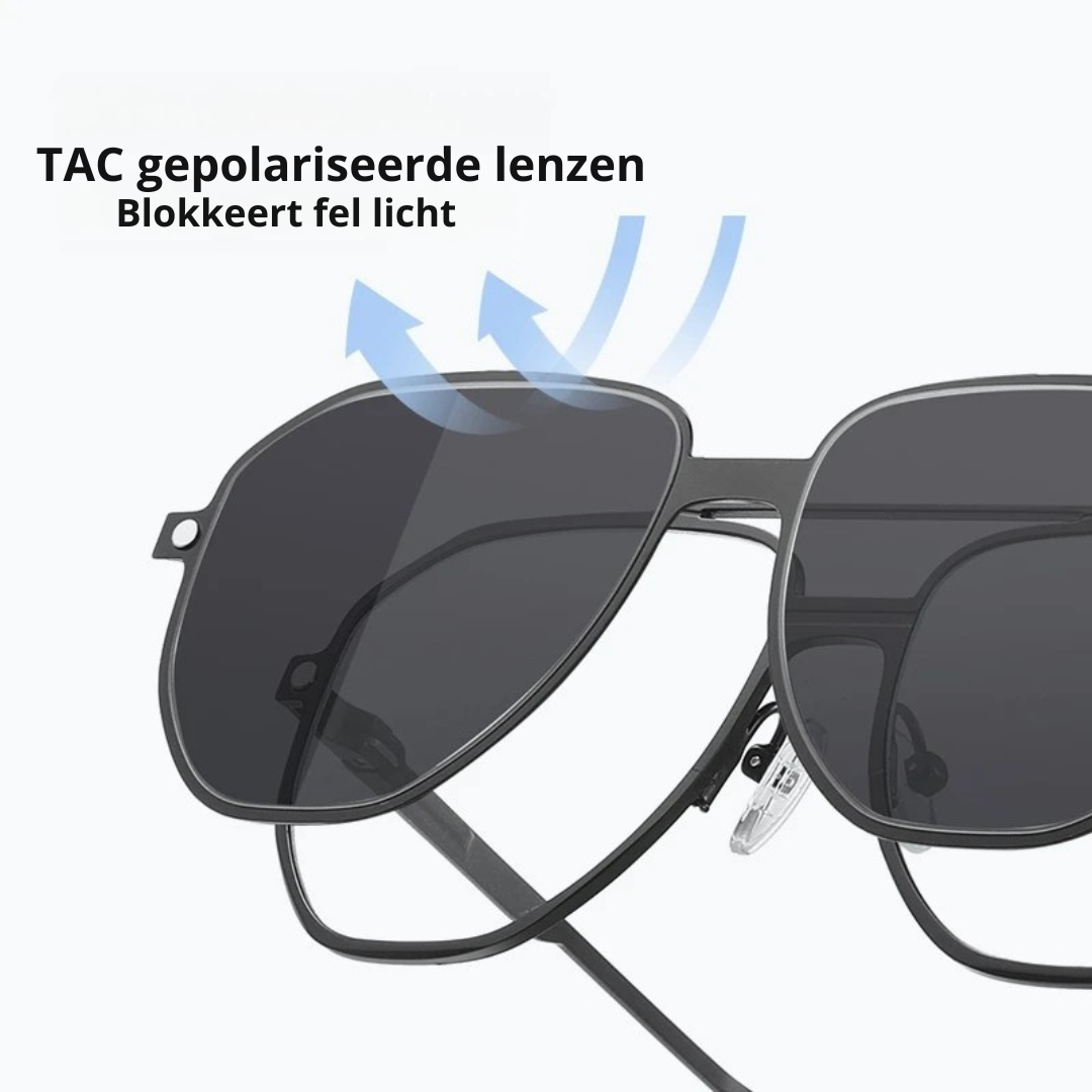 3-in-1 Magnetische Opzetbril