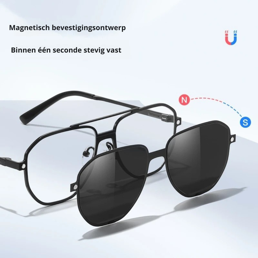 3-in-1 Magnetische Opzetbril