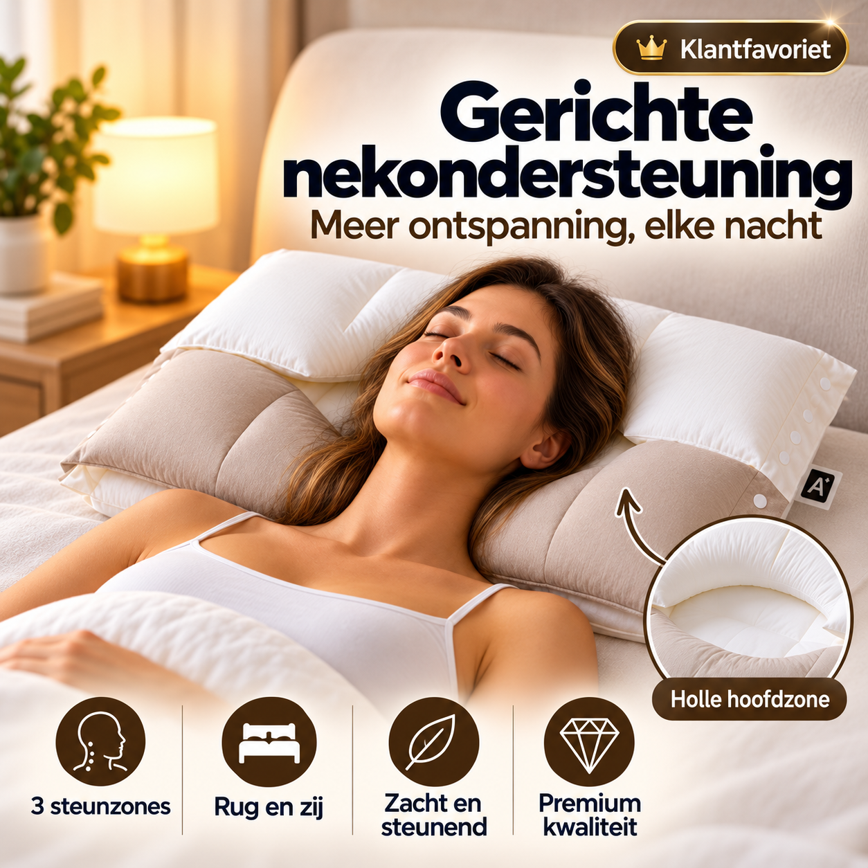 3- Zone Relax Neksteunkussen