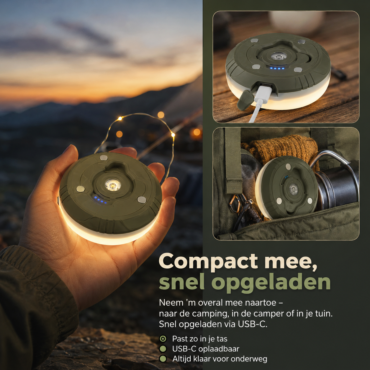 CampGlow Retractable Lights