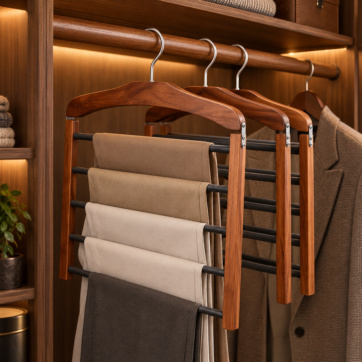 WardrobeFlow™ Broekhanger met meerdere stangen
