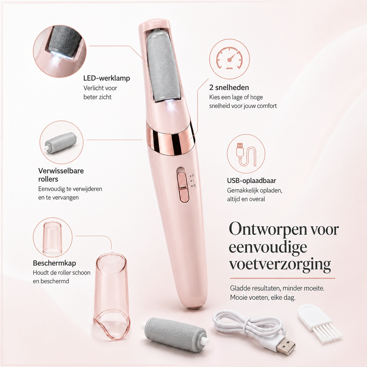 SilkStep™ Elektrische Voetvijl