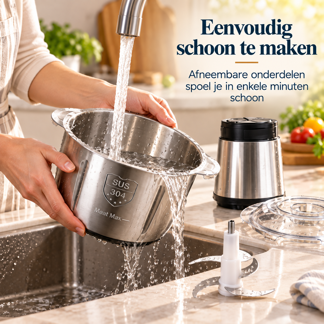 QuickPrep Elektrische Hakmolen