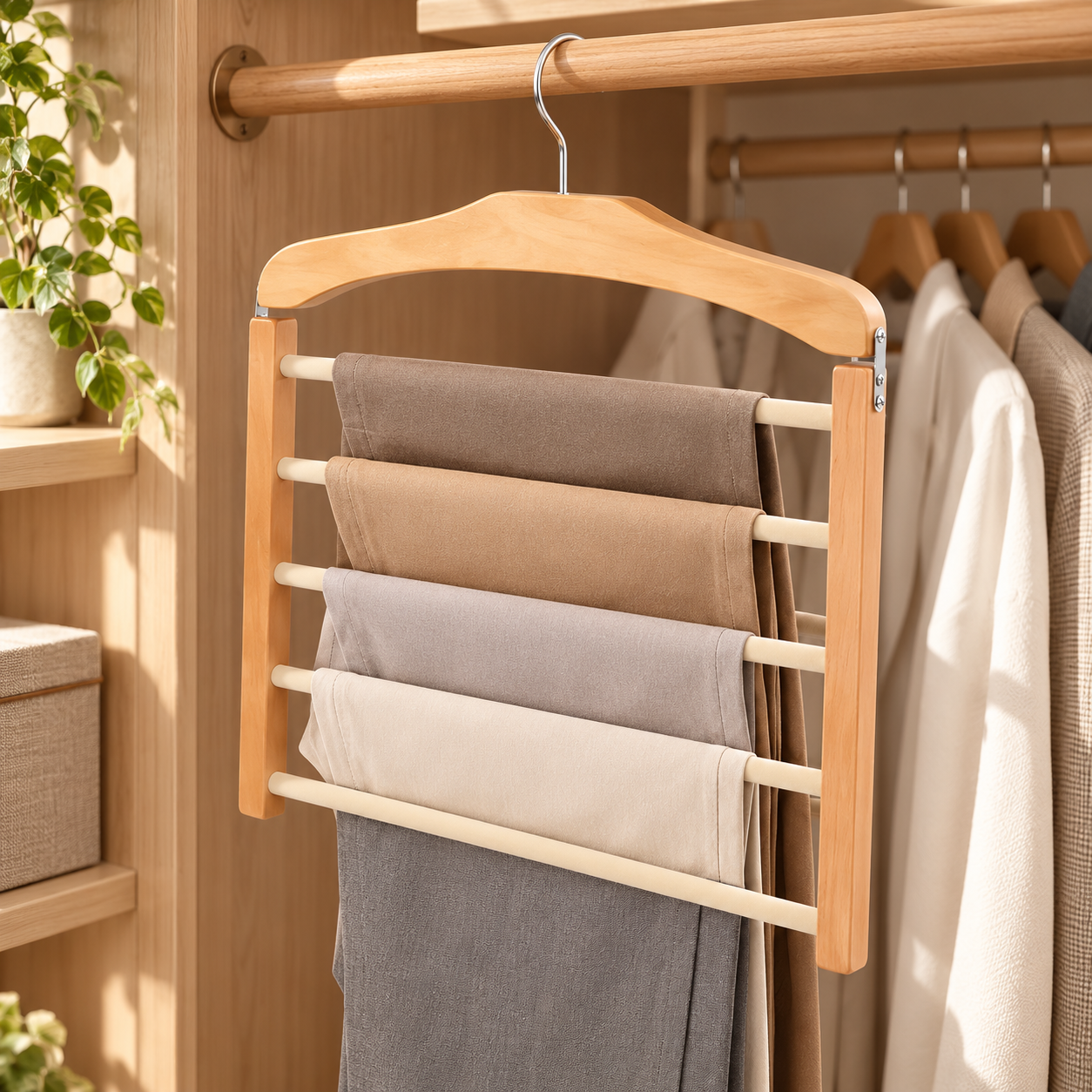 WardrobeFlow™ Broekhanger met meerdere stangen