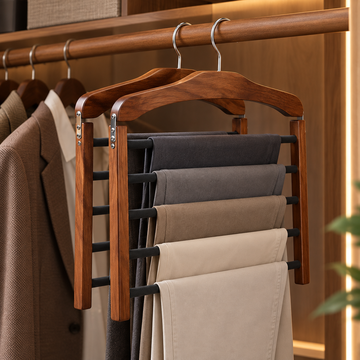 WardrobeFlow™ Broekhanger met meerdere stangen