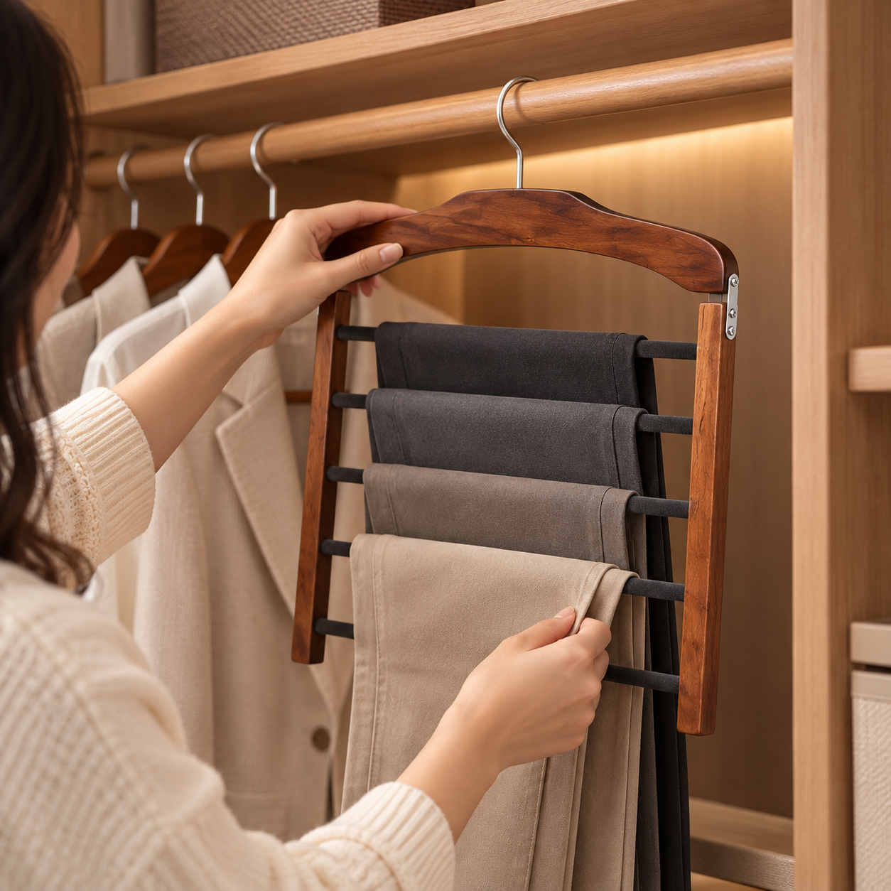 WardrobeFlow™ Broekhanger met meerdere stangen