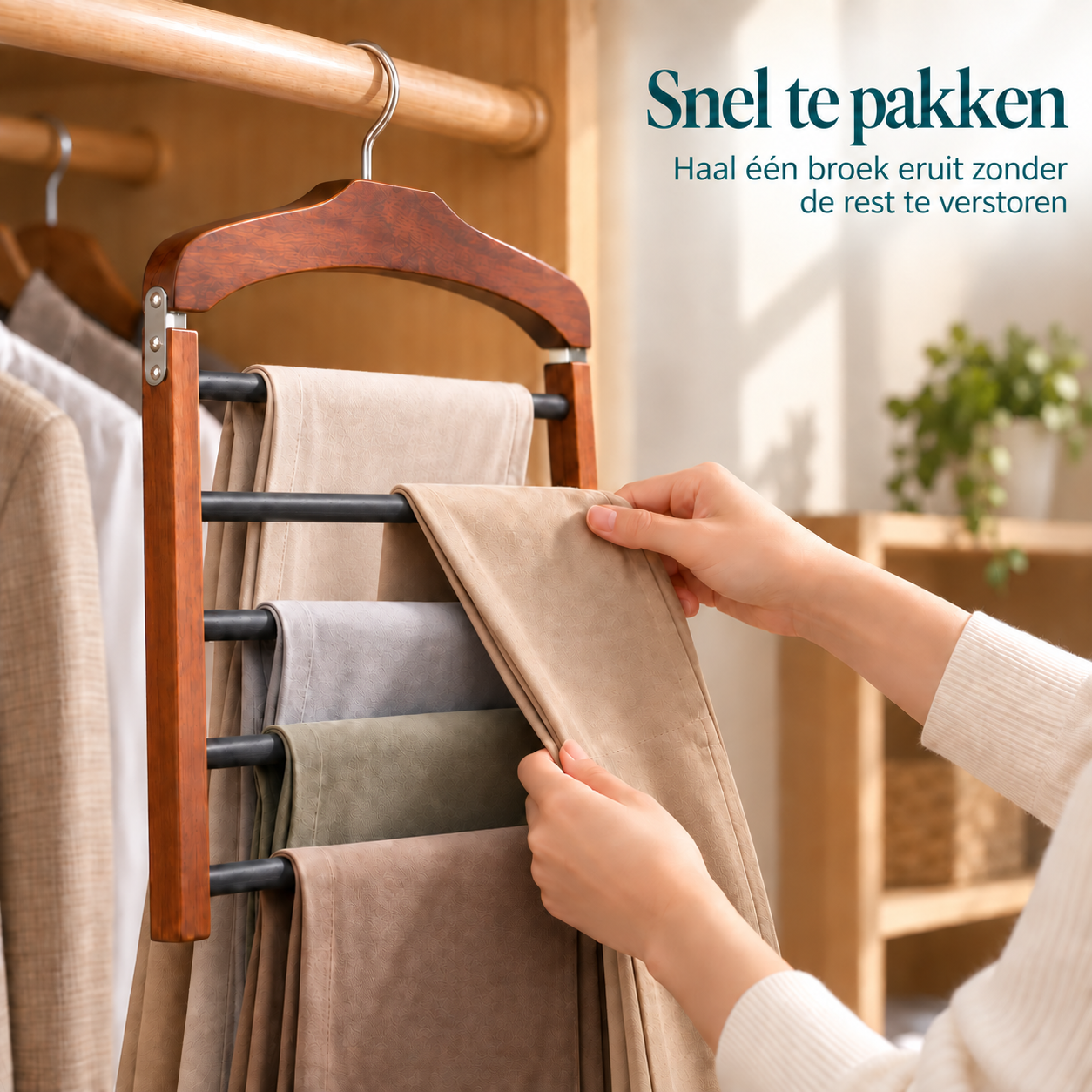 ClosetTier™ hanger met meerdere stangen