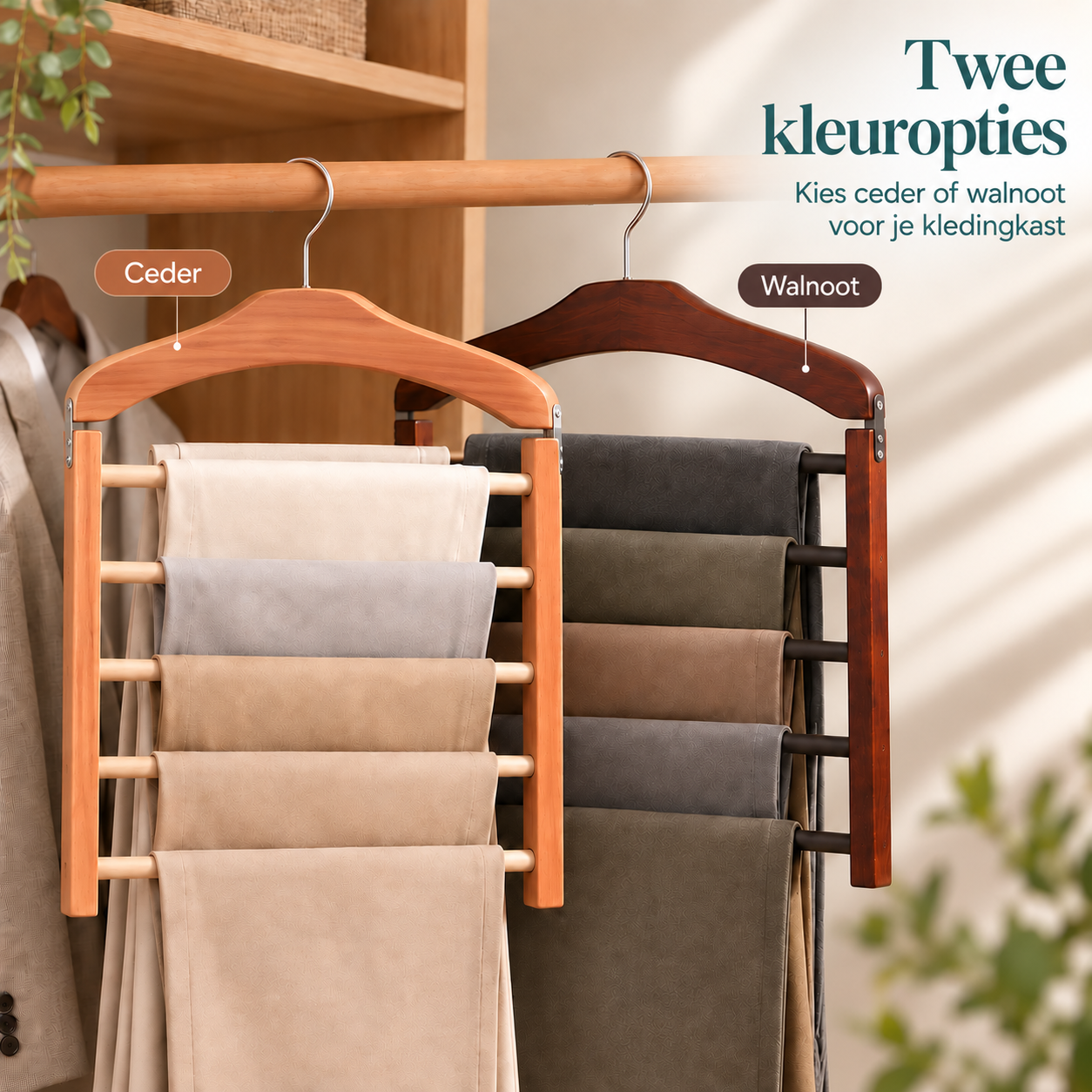 ClosetTier™ hanger met meerdere stangen