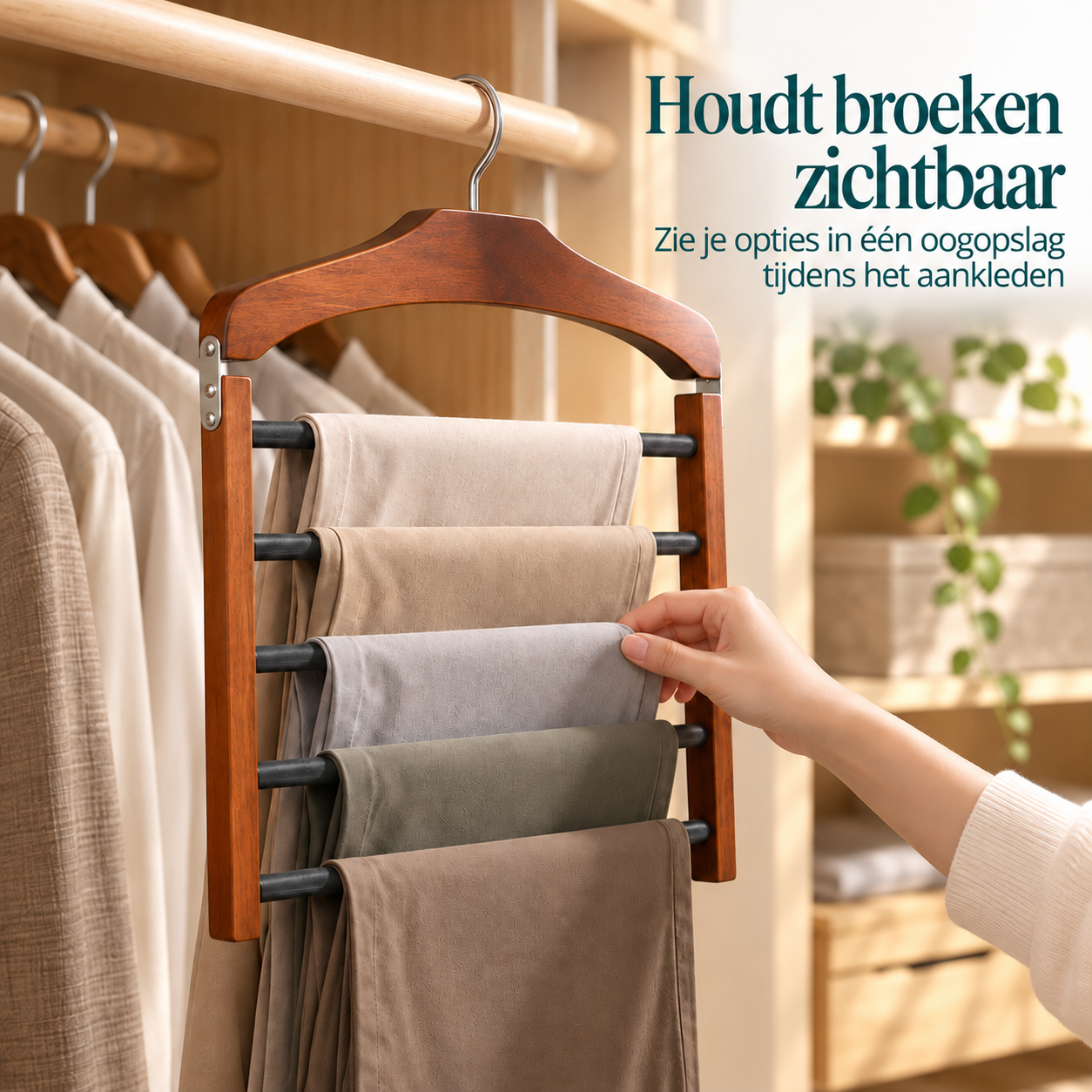 ClosetTier™ hanger met meerdere stangen