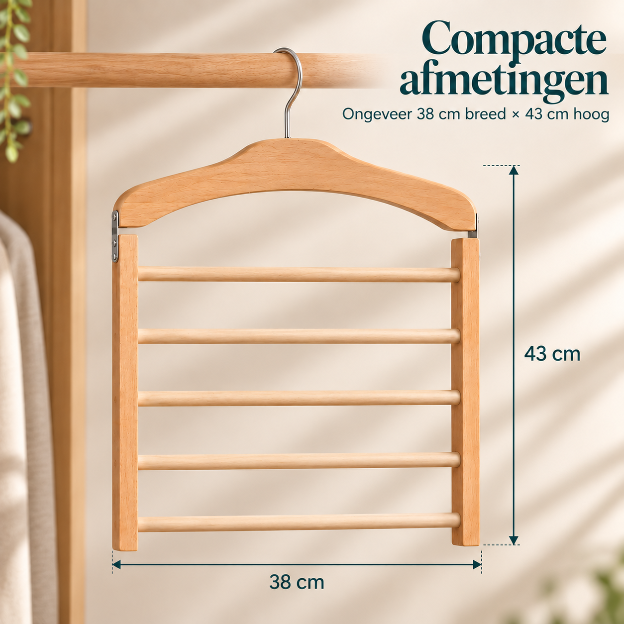 ClosetTier™ hanger met meerdere stangen