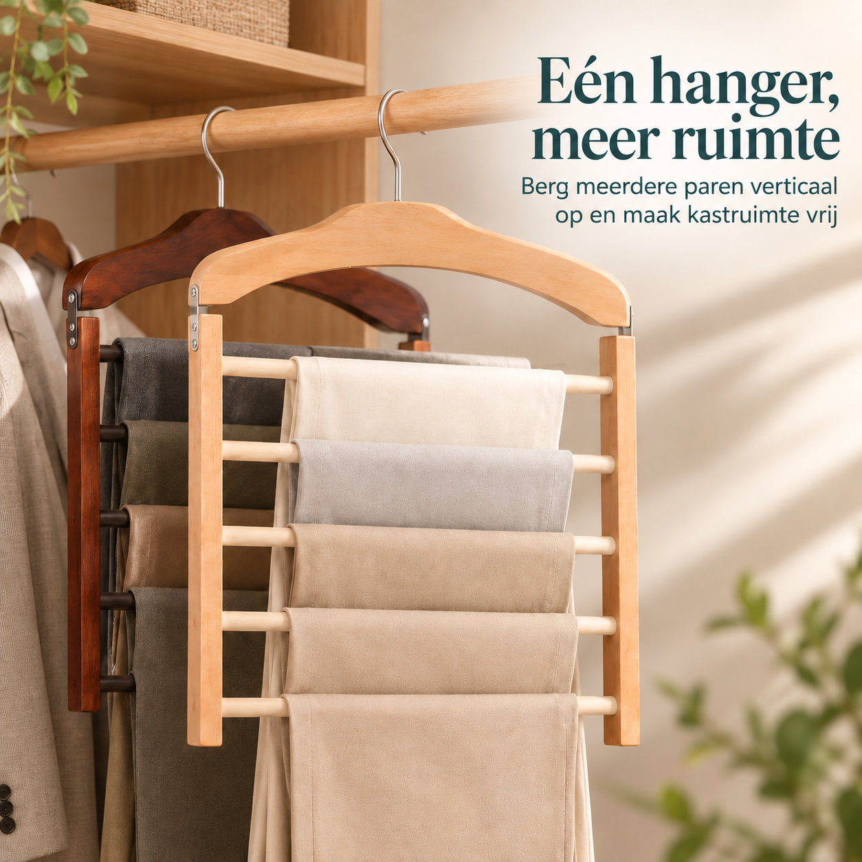 ClosetTier™ hanger met meerdere stangen