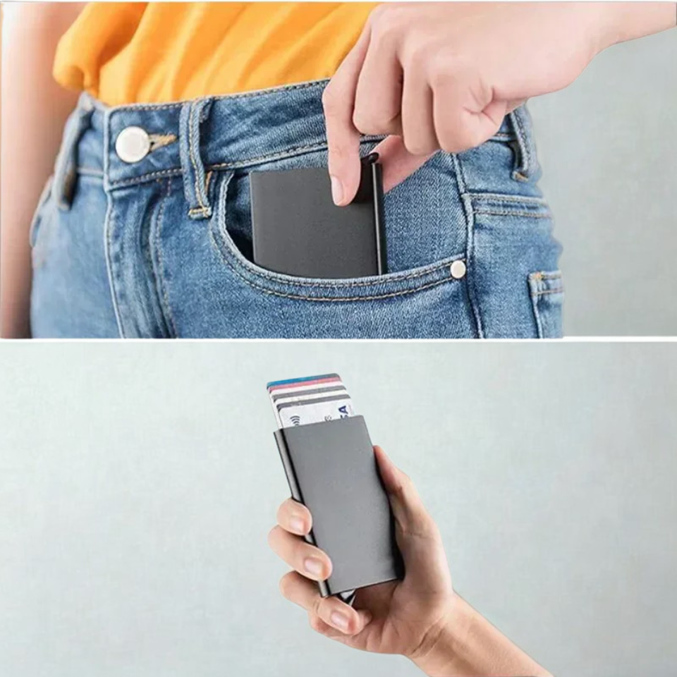 CardGuard™ Minimalistische RFID Kaarthouder Portemonnee