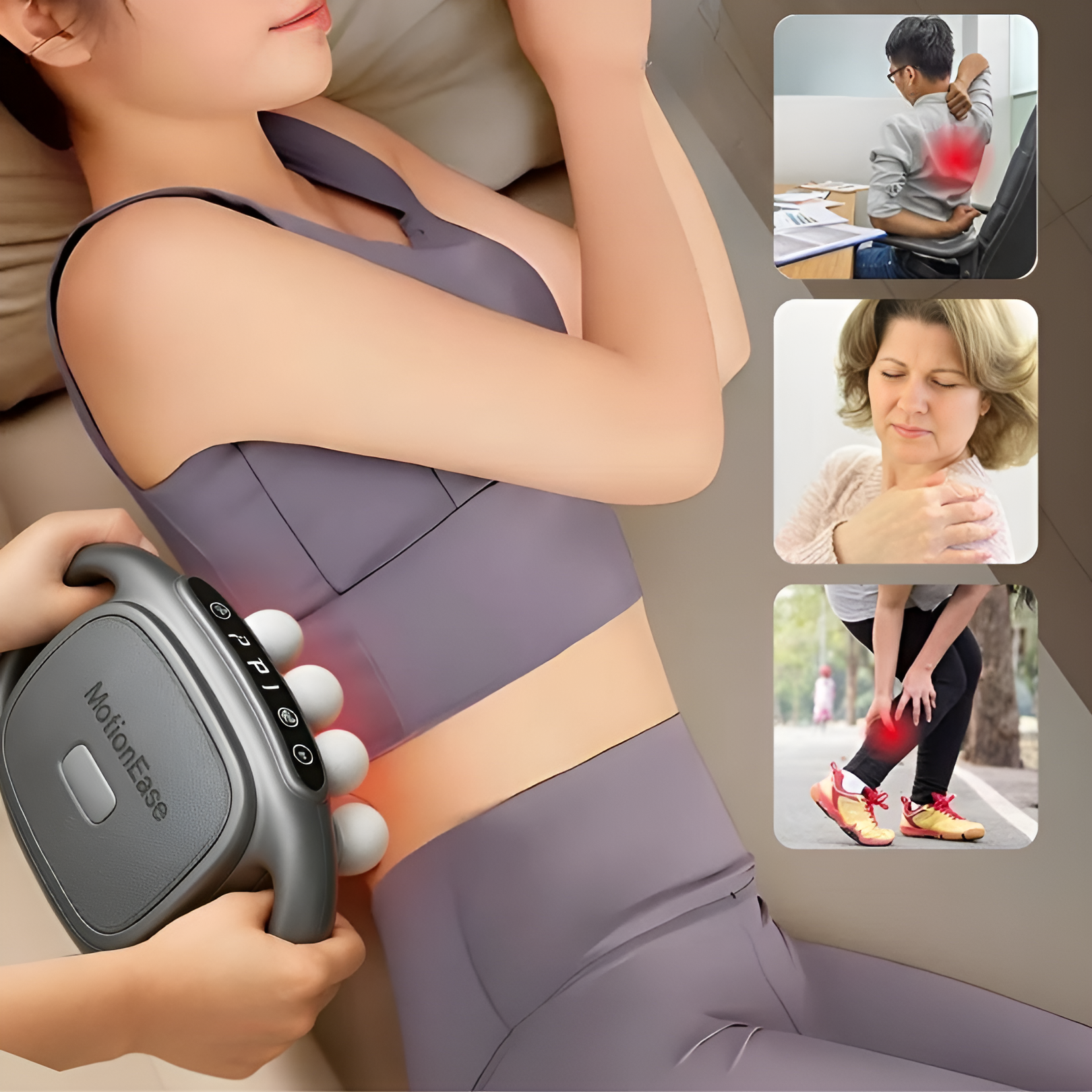 MotionEase™ – Krachtige Spierontspanning & Herstel Altijd Binnen Handbereik