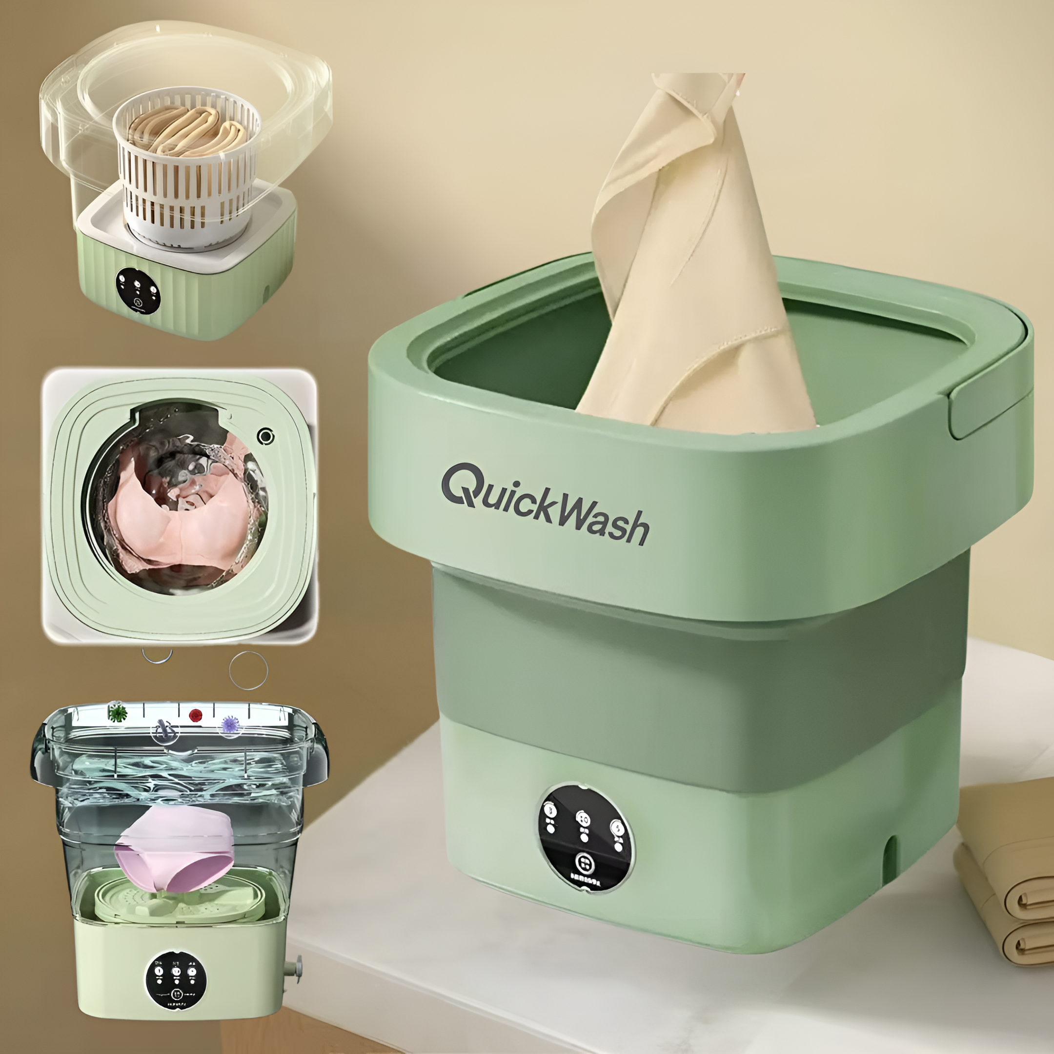QuickWash™ | Vouwbare Wasmachine